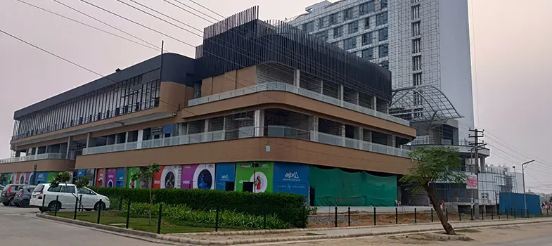 right side view of aipl joy sqaure commercial project